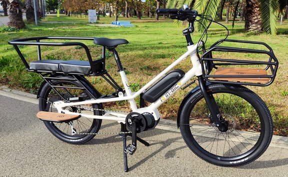 Cargo bike from donno in white color