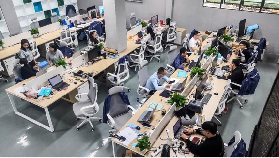 Development team in Shenzhen to new premises.